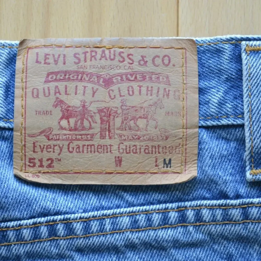 Vintage 90s Levi's 512 Denim Blue Jeans Size M